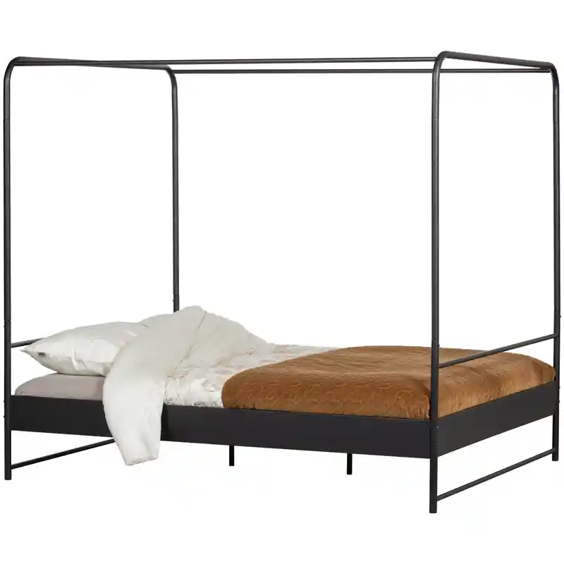 Gratis Retour vtwonen Bunk Hemelbed - Metaal - Zwart - 190x205x165