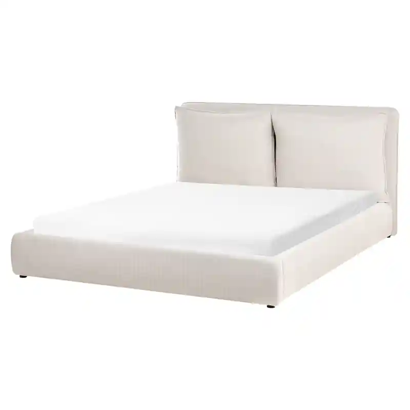 BAJONNA - Waterbed - Beige - 160 x 200 cm - Stof Lage Kosten
