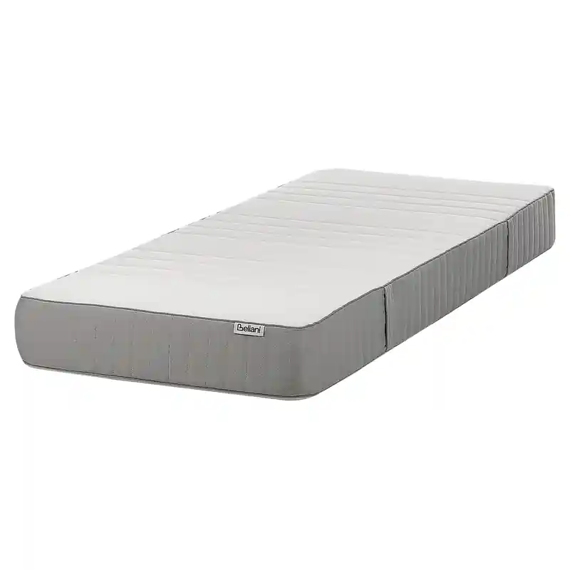 Aanbieding FANCY - Traagschuimmatras stevig - Wit - 80 x 200 cm - Polyester