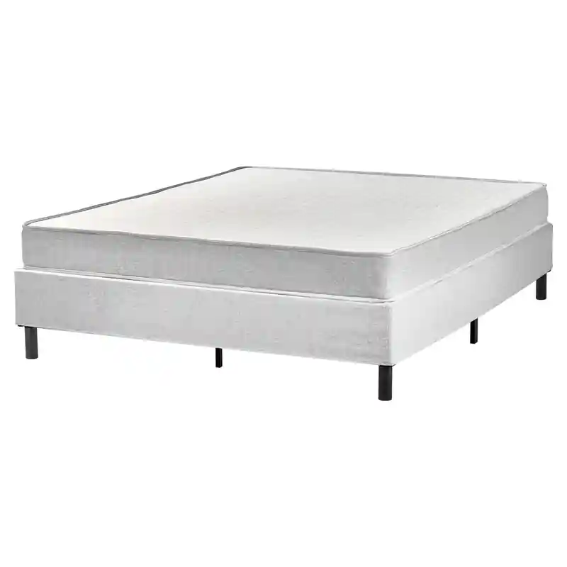 Authentiek COUNTESS - Tweepersoonsbed - Lichtgrijs - 160 x 200 cm - Polyester
