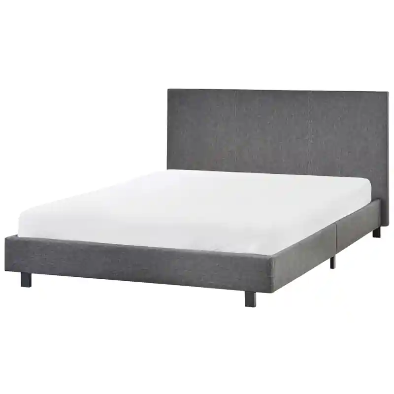 ALBI - Tweepersoonsbed - Grijs - 140 x 200 cm - Polyester Aanbieding