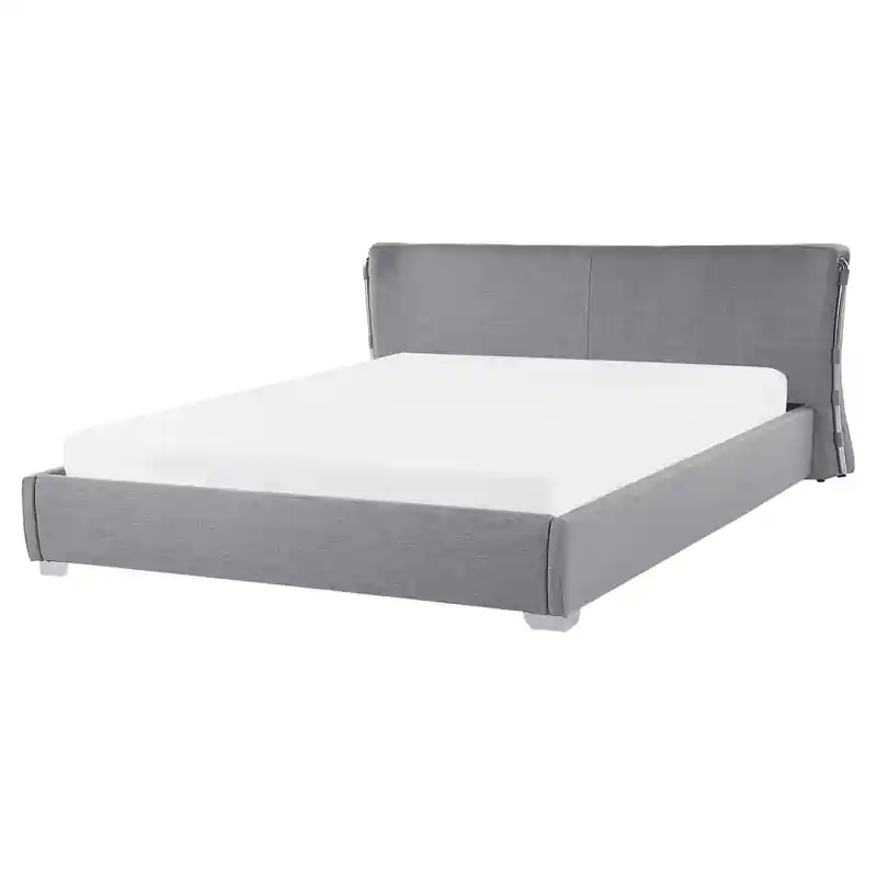 Actieprijs PARIS - Tweepersoonsbed - Grijs - 160 x 200 cm - Polyester