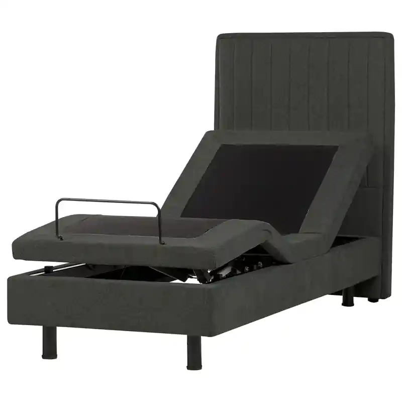 Alleen Vandaag DUKE II - Bed verstelbaar - Donkergrijs - 80 x 200 cm - Polyester