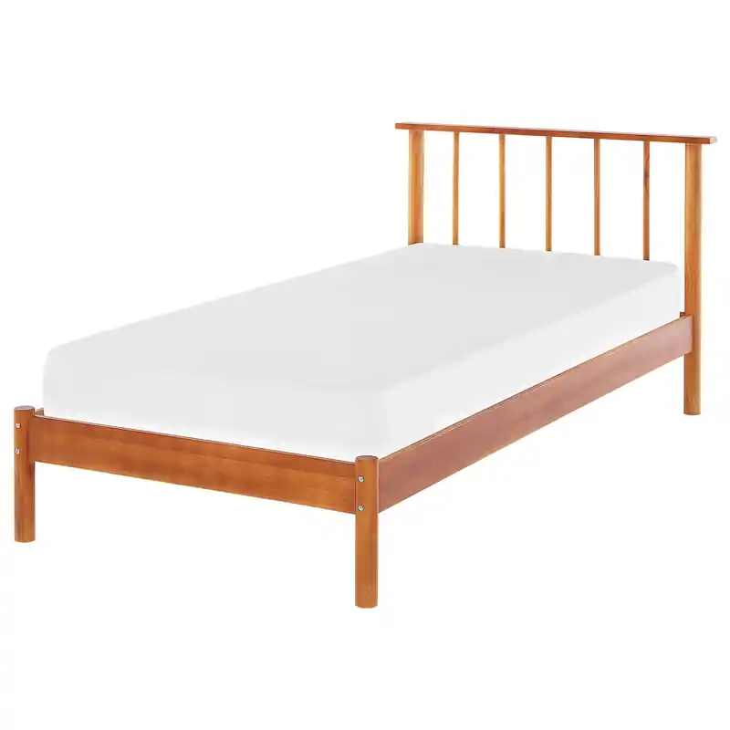 BARRET - Eenpersoonsbed - Lichte houtkleur - 90 x 200 cm - Dennenhout Merkproduct