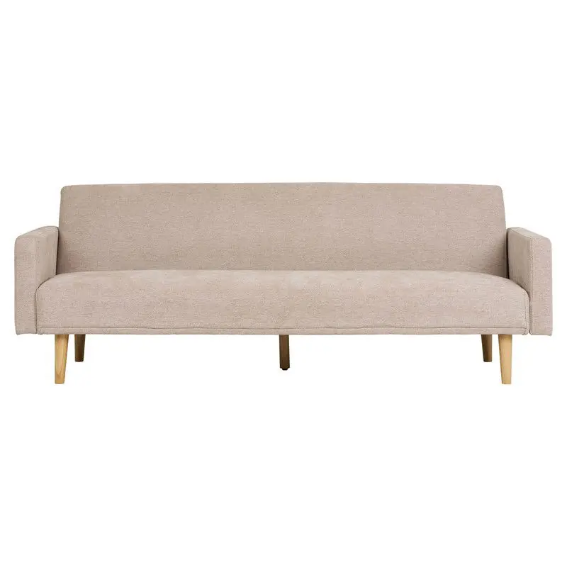 Laatste Kans Slaapbank Donker Zand Stof - Zithoogte 40cm - 208x102x78cm - Kells