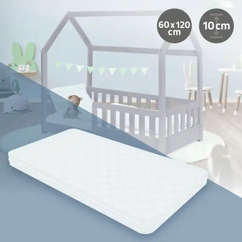 Kindermatras 120x60x10 cm van koudschuim ML design Plaats Bestelling