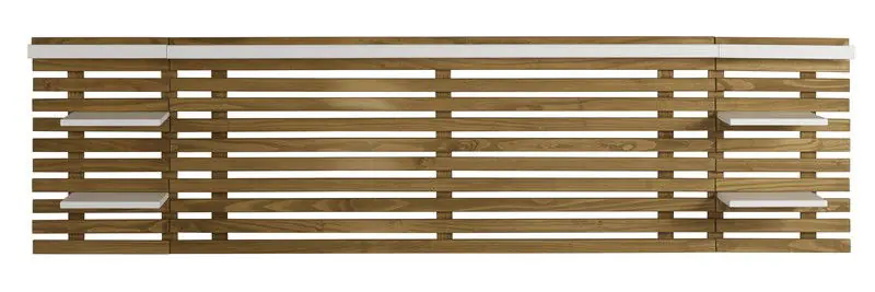 Marckeric - Hoofdbord Nidra - Bruin - 240x23.4x61.9cm Koop Online