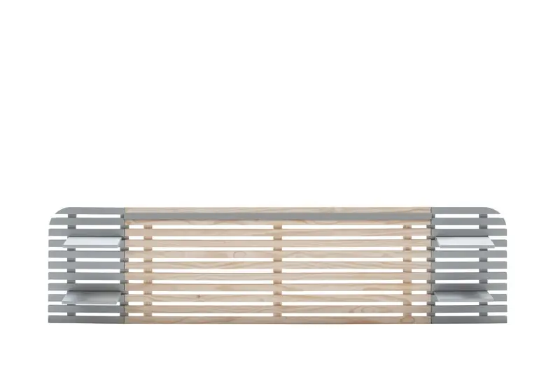 Nieuw Marckeric - Hoofdbord Dimas - Grijs - 240x23.4x61.9cm