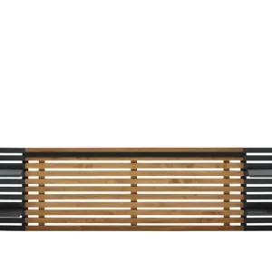 Flitsaanbieding Marckeric - Hoofdbord Dimas - Zwart - 240x23.4x61.9cm