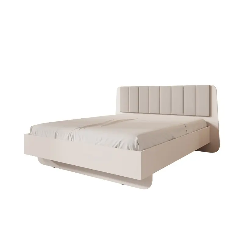 Meubella - Luzon - Tweepersoonsbed - Beige - 160x200 cm Veilige Betaling