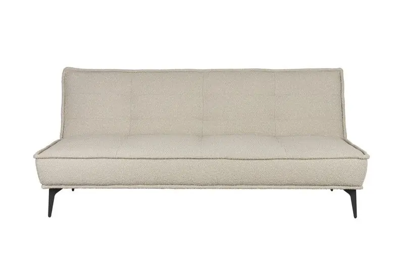 Slaapbank Grijs Polyester - 3-Zits - 184x90x84cm - Cielke Beperkt Aanbod
