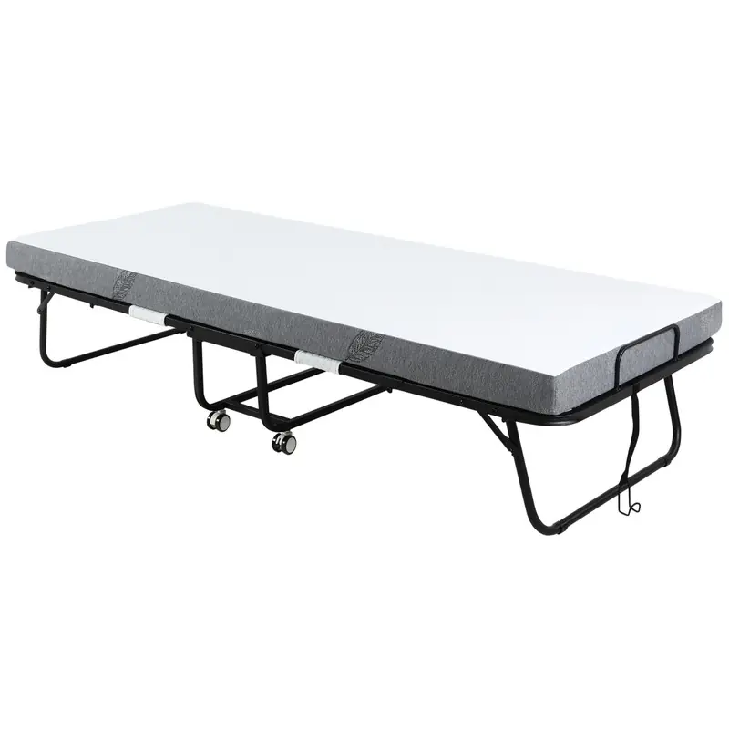 4goodz Opklapbaar Logeerbed 1 persoons met wielen - tot 150 kg -  200 x 75 cm Nieuw Model