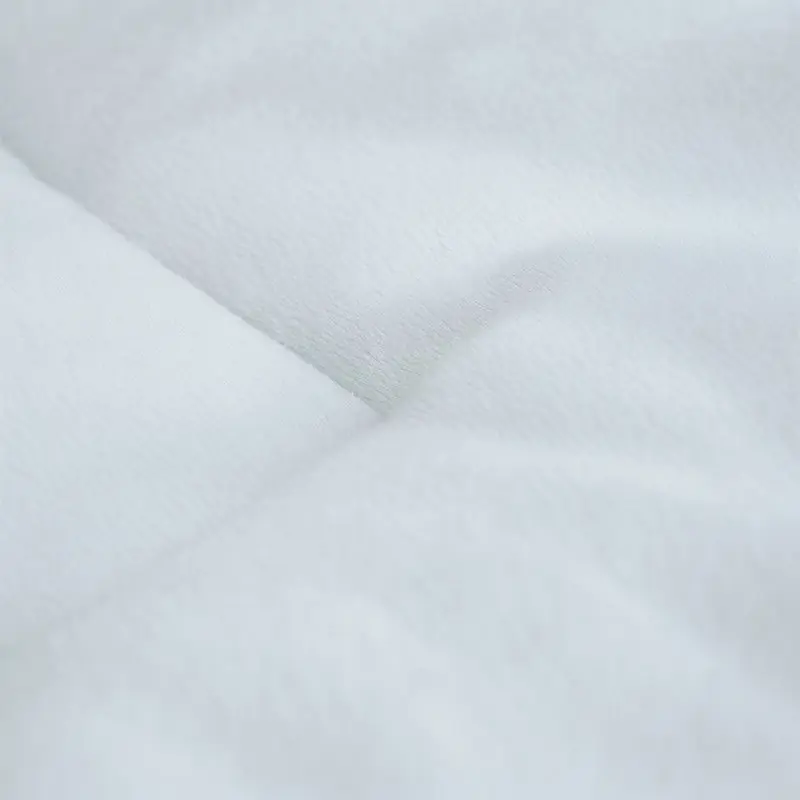 Populair Fleece Topper Wit - 180x200+5 cm