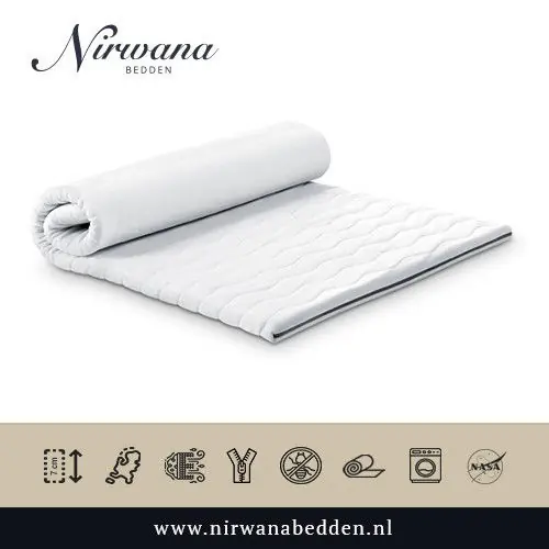 100x200 Topdekmatras - Topper HR50 - Koudschuim - 7 CM - Nirwana Bedden Snelle Levering