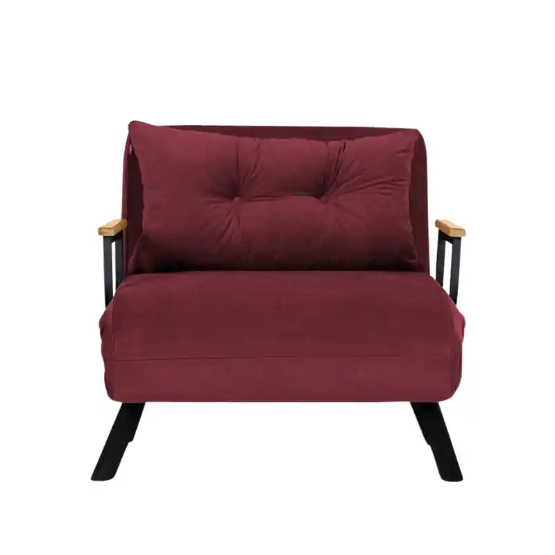 Express Levering Slaapfauteuil in stof met metalen poten L67 cm  SANDO