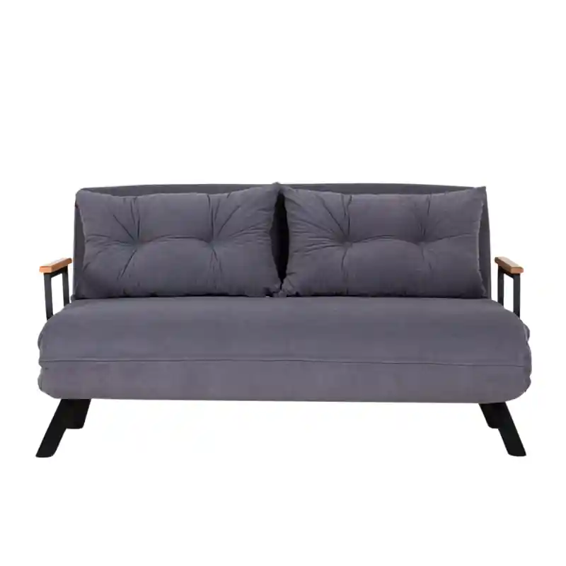 Beste Prijs Slaapbank voor 2 personen in stof met metalen poten L133 cm SANDO