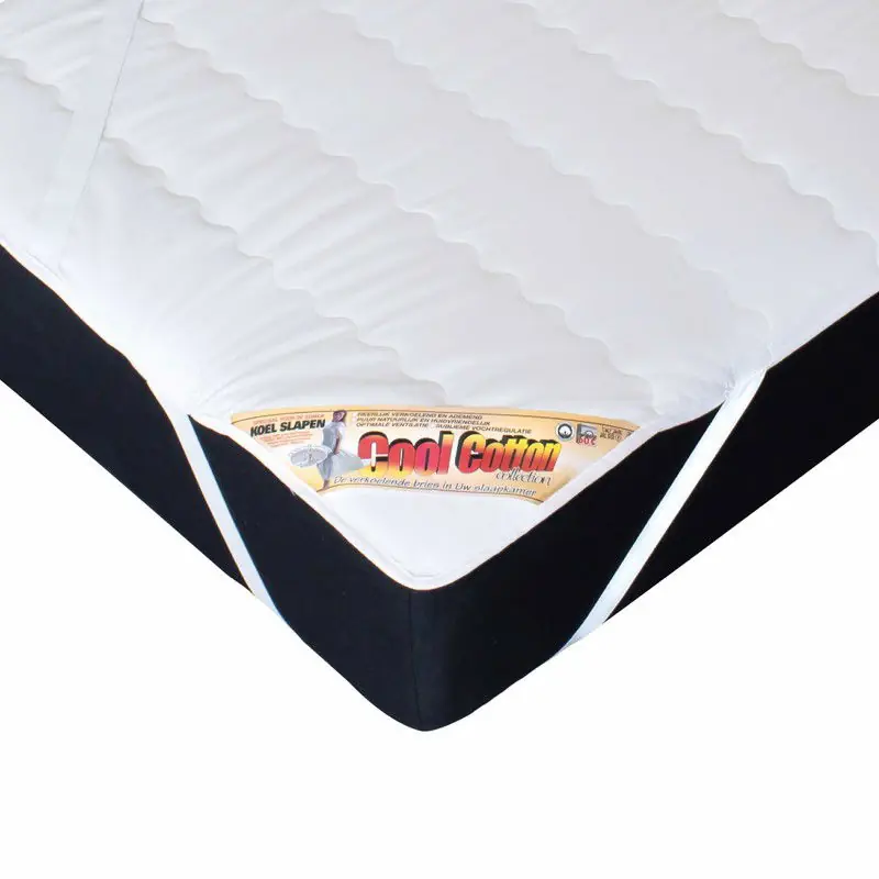 Cool Cotton Matrasbeschermer | Verkoelende MatrasTopper | 100% Puur Katoen | Wasbaar op 60 graden | Topdekmatras 160x210 cm Bulkbestelling