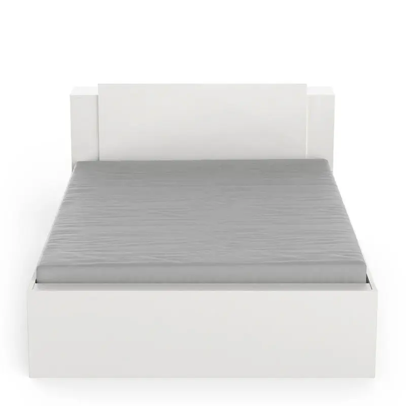 Bed van 140x190/200 cm met 2 laden en 2 vakken - L144,7 cm Rechtstreeks Van De Fabrikant