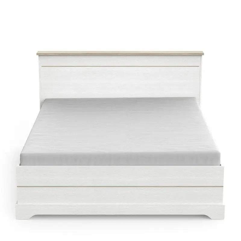 Garantie Inbegrepen Bed met 2 laden en 2 vakken 160x200 cm wit Cottage