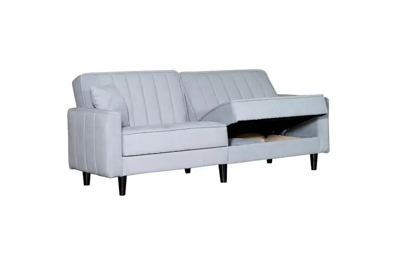 Zydante® Sofabed Lisboa - Zilver - 214x85x90 cm Express Levering