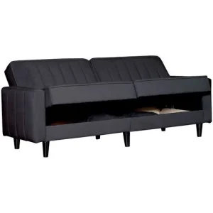 Springcrest® Sofabed Lisboa - Antraciet - 214x85x90 cm Goedkoop