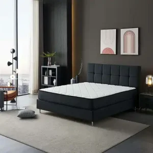 Larson - Boxspring Bergen - Donkergrijs - 160x220 Exclusieve Aanbieding