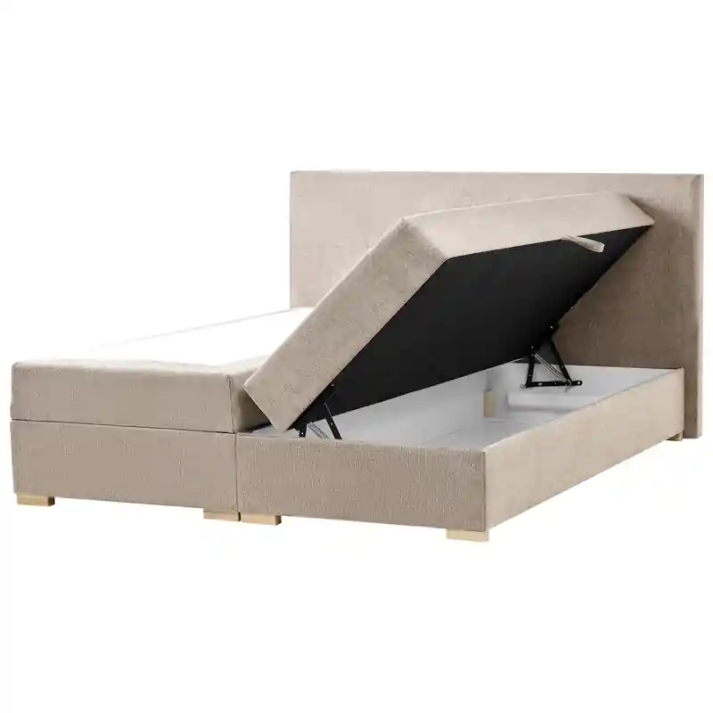 Alleen Vandaag MAJOR - Boxspring - Taupe - 180 x 200 cm - Stof