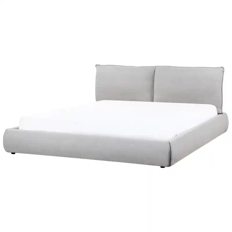 Actieprijs VINAY - Tweepersoonsbed - Grijs - 180 x 200 cm - Polyester