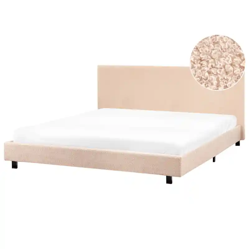 ALBI - Waterbed - Beige - 180 x 200 cm - Bouclé Actieprijs