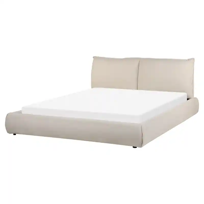 VINAY - Waterbed - Zandbeige - 160 x 200 cm - Polyester Gecertificeerd