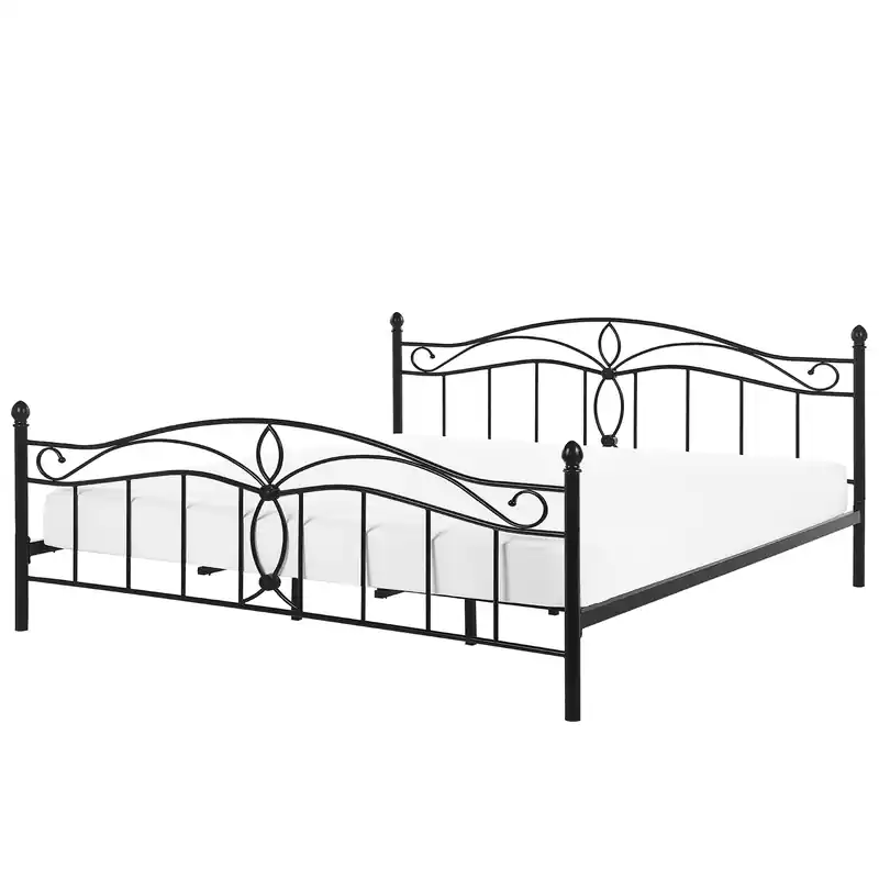 ANTLIA - Tweepersoonsbed - Zwart - 180 x 200 cm - Metaal Bulkbestelling