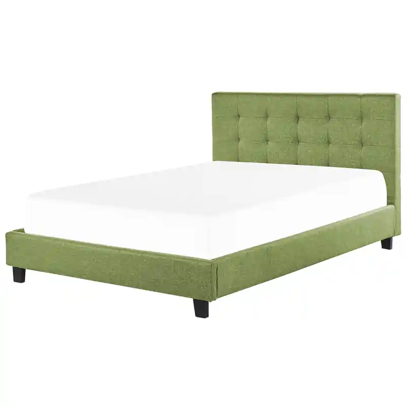Authentiek ROCHELLE - Tweepersoonsbed - Groen - 180 x 200 cm - Polyester