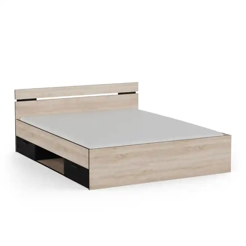 Gratis Retour Bed 160x200 cm 2 lades en 1 nis L164,5 cm - MICHIGAN