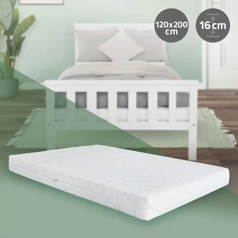 Matras 120x200x16 cm in koudschuim ML-Design Wereldwijde Verzending