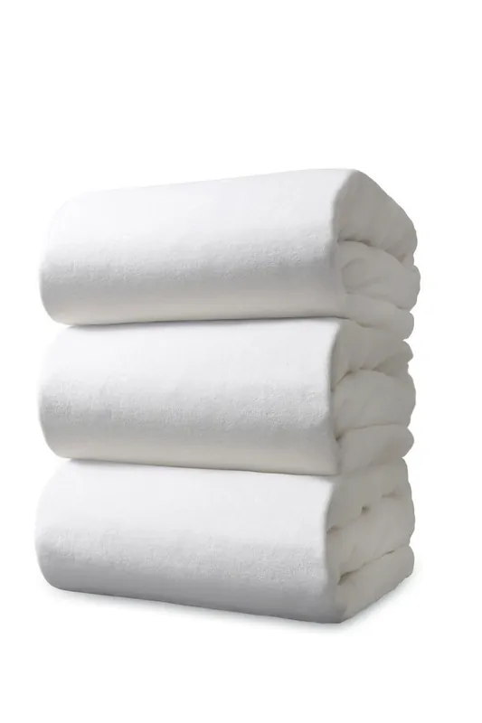 Ten Cate Velours Hoeslaken - 160x200 - Wit Tijdelijk Beschikbaar