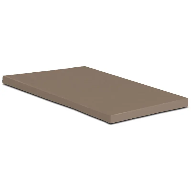 H&D Topper Hoeslaken - 100% Jersey Katoen - 180x200 cm - Tot 15cm matrasdikte - 220 g/m² - Taupe Finale Uitverkoop