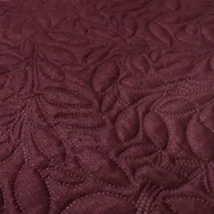 Zydante Home® Bedsprei Incl. 2 Hoezen -Bordeaux Rood Flowers - 220x240 cm + 2 * 60x70 cm Meest Verkocht