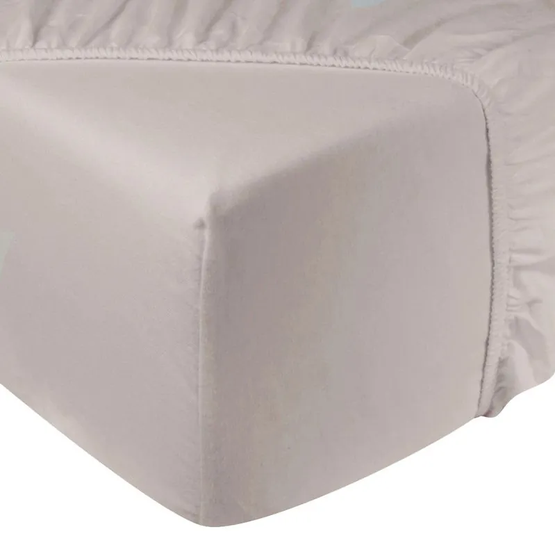 DoubleDry Jersey Stretch Hoeslaken - 100% Katoen - Tweepersoons 180x200 cm - 25cm Matrasdikte - Rondom Elastiek - Licht Beige Merkproduct