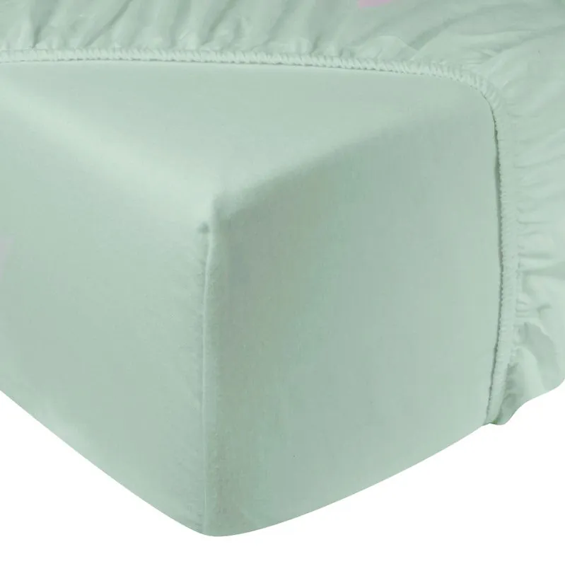 DoubleDry Hoeslaken Flanel 100% Zacht Katoen - Tweepersoons 180x200 cm - Rondom Elastiek - Mint Laatste Kans