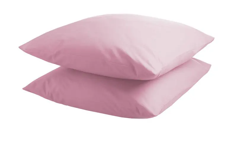 Nieuwe Collectie DoubleDry Kussensloop 2 stuks - 100% natuurlijk katoen - 2x 60x70 - roze