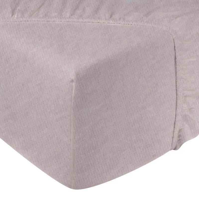 Gecertificeerd DoubleDry Jersey Stretch Hoeslaken - 100% Katoen - Eenpersoons 90x200 cm - 25cm Matrasdikte - Rondom Elastiek - Licht Lila