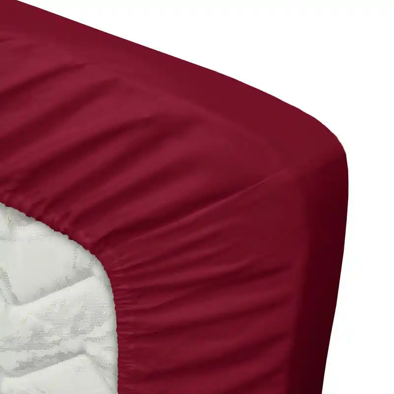 Nu Kopen Ten Cate Katoensatijnen Topper Hoeslaken - 140x200 - Rood