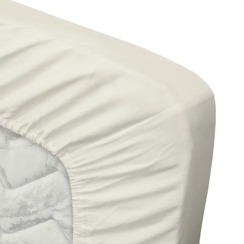 Ten Cate Katoensatijnen Topper Hoeslaken - 180x200 - Naturel Finale Uitverkoop