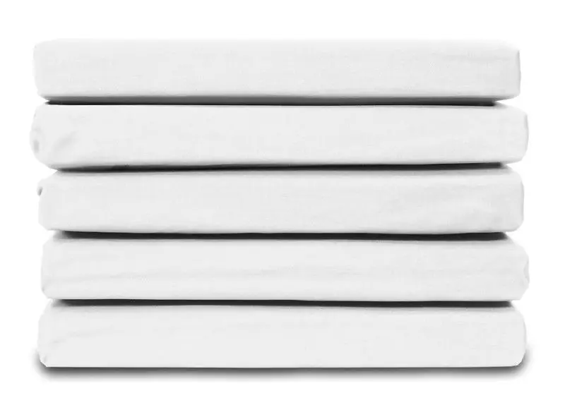 Flitsaanbieding Ten Cate Katoensatijnen Hoeslaken - 90x220 - Wit