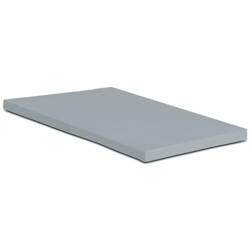 Must-Have H&D Topper Hoeslaken - 100% Jersey Katoen - 80x200 cm - Tot 15cm matrasdikte - 220 g/m² - Grijs