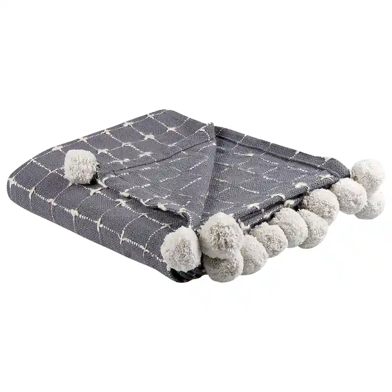 YASAM - Plaid - Gebroken wit - 125 x 150 cm - Katoen Modern