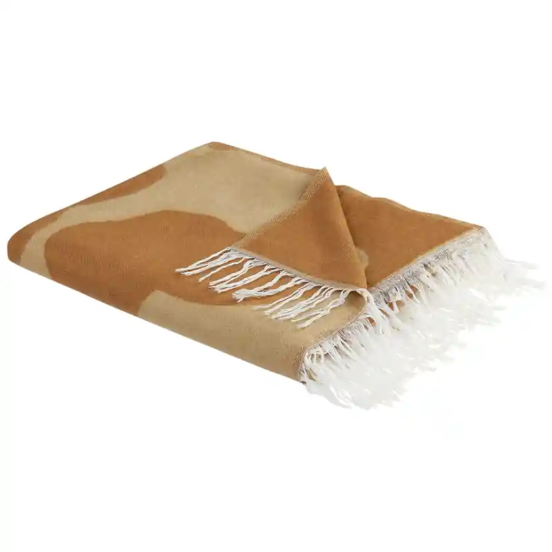 BANGRE - Plaid - Oranje - 130 x 170 cm - Polyester Beperkt Aanbod