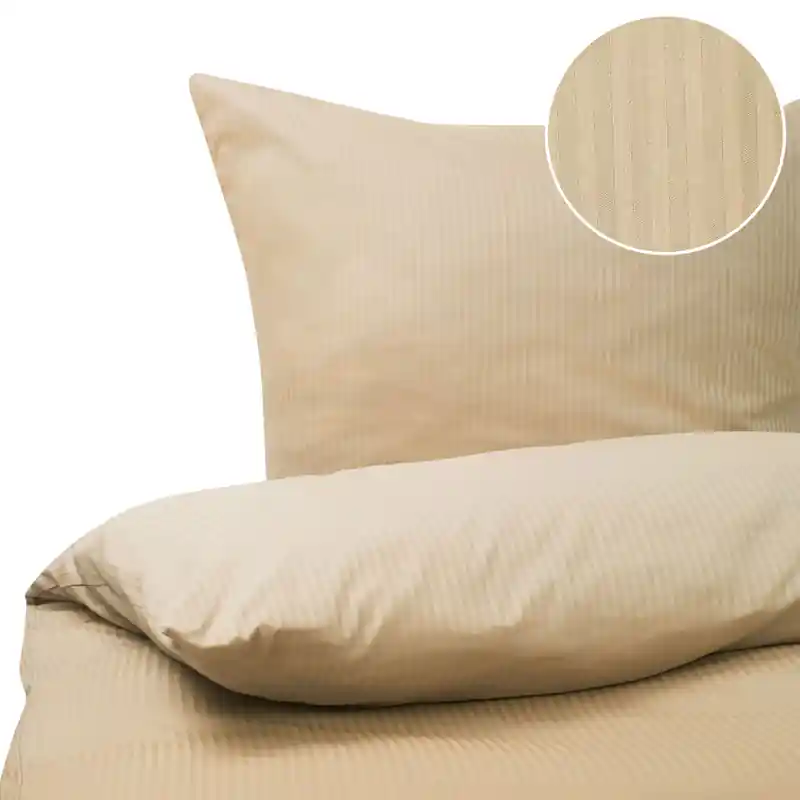 AVONDALE - Beddengoed - Zandbeige - 220 x 240 cm - Katoen Populair
