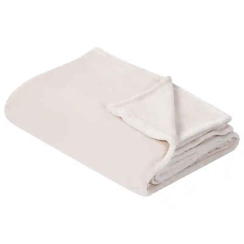 Voordeelprijs BAYBURT - Deken - Gebroken wit - 200 x 220 cm - Polyester