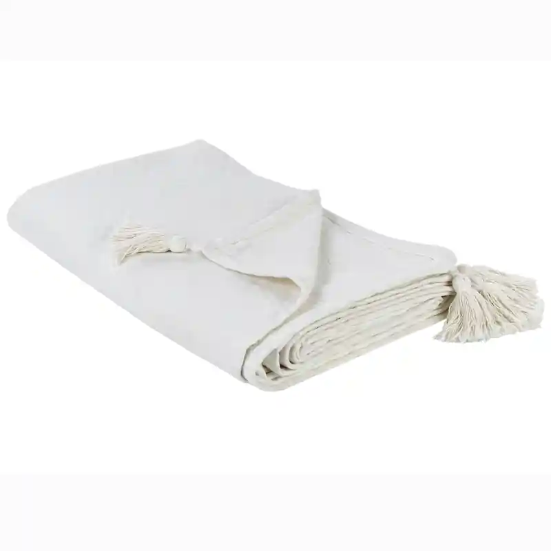 Alleen Vandaag LINDULA - Sprei - Gebroken wit - 150 x 200 cm - Katoen